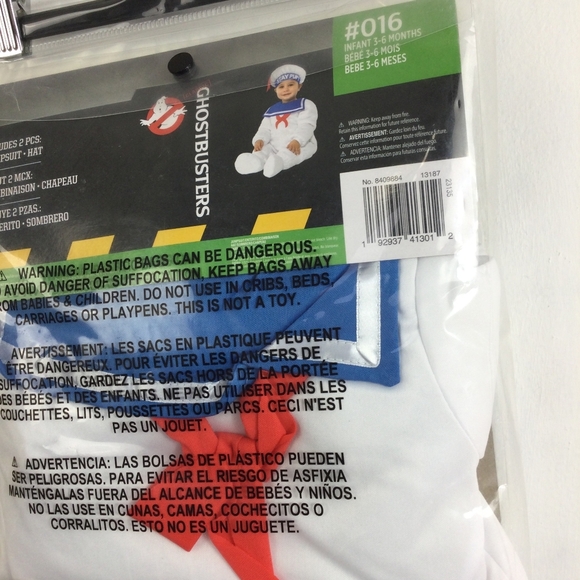 Ghostbusters Stay Puft Kids Costume - White - Picture 9 of 9